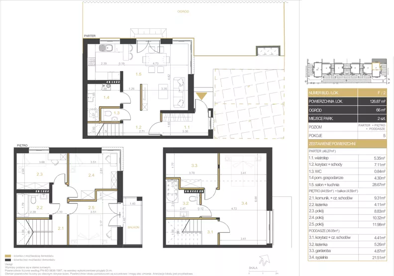 Dom 126,87 m², oferta nr 2F, Osiedle Amarantowa, Marki, ul. Amarantowa 19