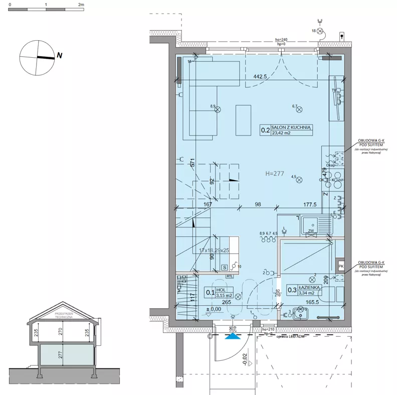 Dom 63,99 m², oferta nr 31A, Ogrody Przyjaciół 5, Warszawa, Białołęka, Szamocin, ul. Cieślewskich/Inna
