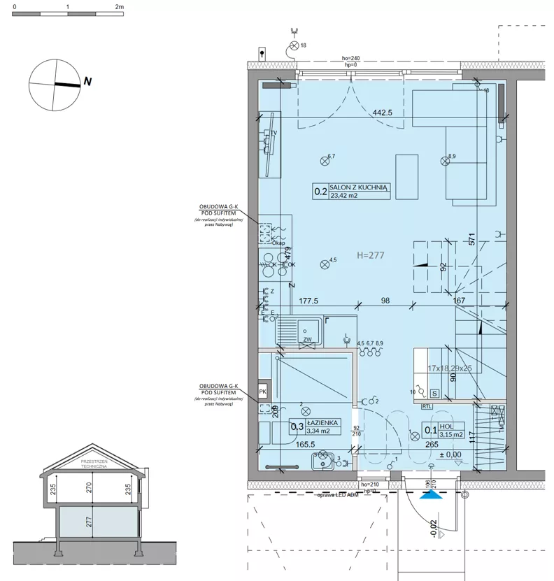 Dom 63,99 m², oferta nr 32A, Ogrody Przyjaciół 5, Warszawa, Białołęka, Szamocin, ul. Cieślewskich/Inna