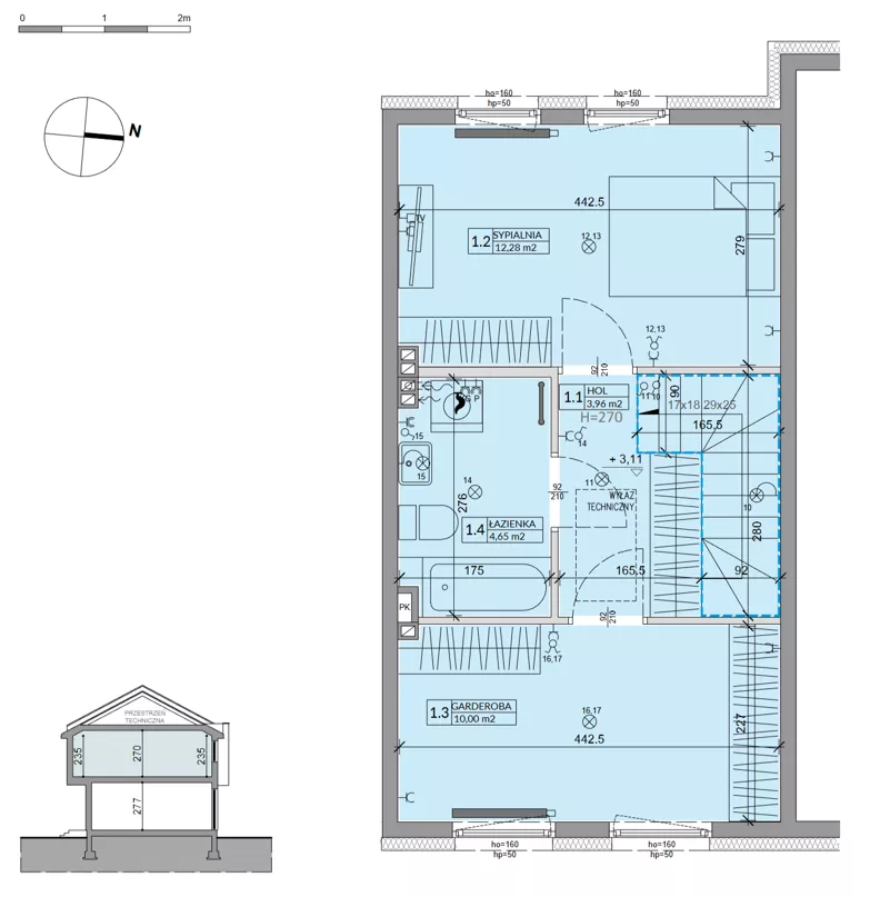 Dom 63,99 m², oferta nr 39A, Ogrody Przyjaciół 5, Warszawa, Białołęka, Szamocin, ul. Cieślewskich/Inna