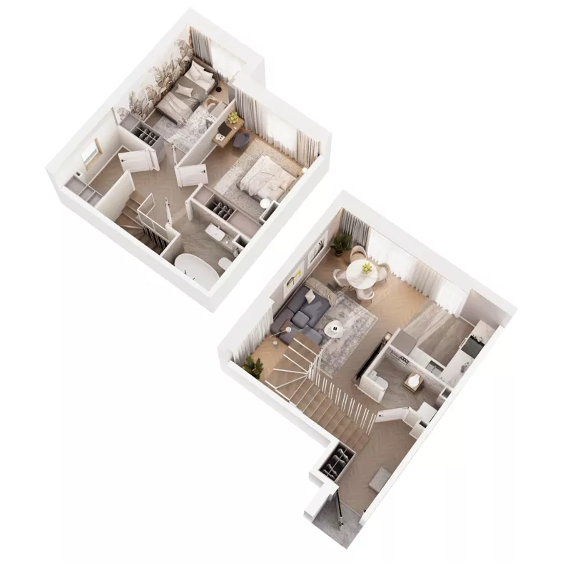 Dom 71,32 m², oferta nr 40A, Ogrody Przyjaciół 5 - etap 4, Warszawa, Białołęka, Szamocin, ul. Inna