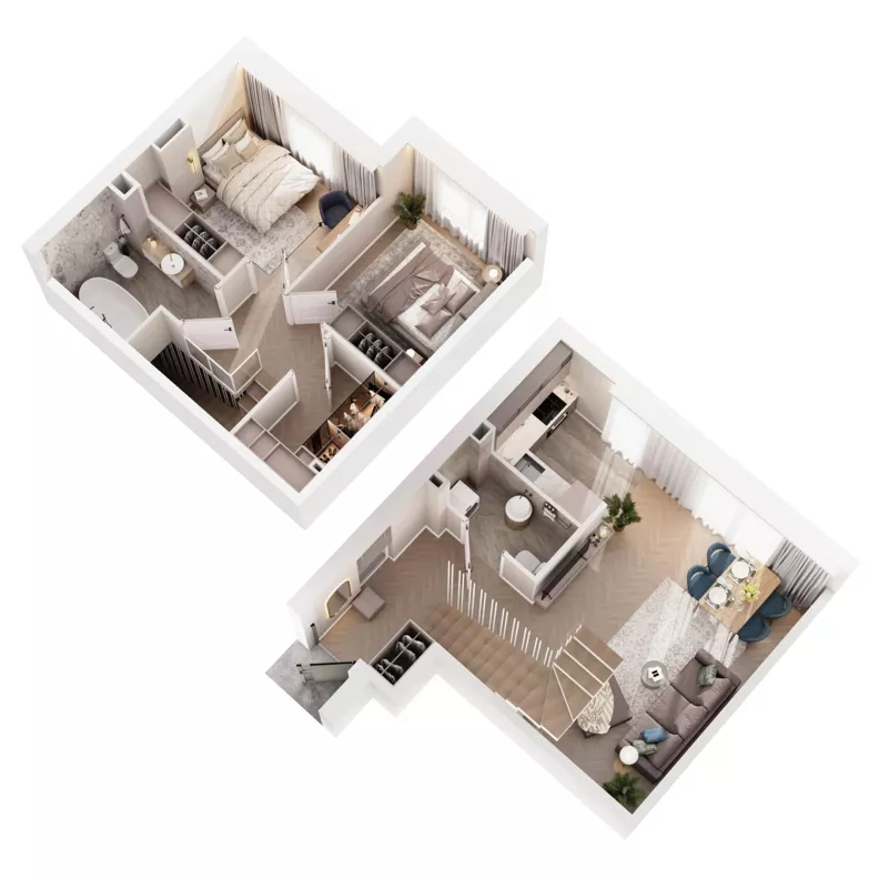 Dom 71,32 m², oferta nr 41A, Ogrody Przyjaciół 5 - etap 4, Warszawa, Białołęka, Szamocin, ul. Inna
