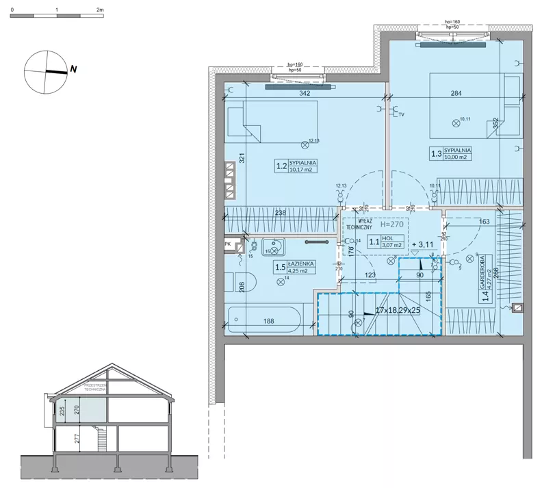 Dom 70,07 m², oferta nr 12A, Ogrody Przyjaciół 5, Warszawa, Białołęka, Szamocin, ul. Cieślewskich/Inna