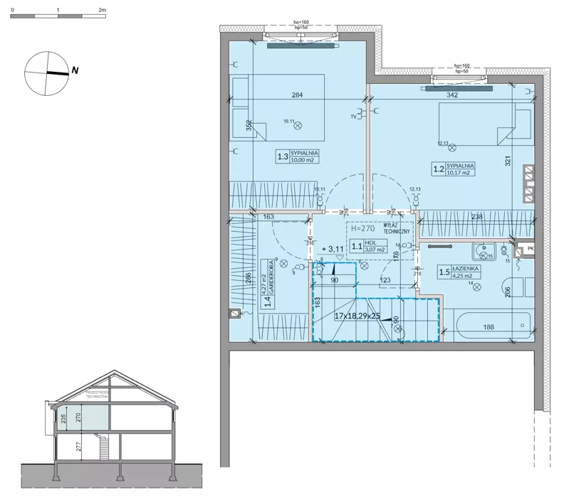Dom 70,07 m², oferta nr 15A, Ogrody Przyjaciół 5, Warszawa, Białołęka, Szamocin, ul. Cieślewskich/Inna