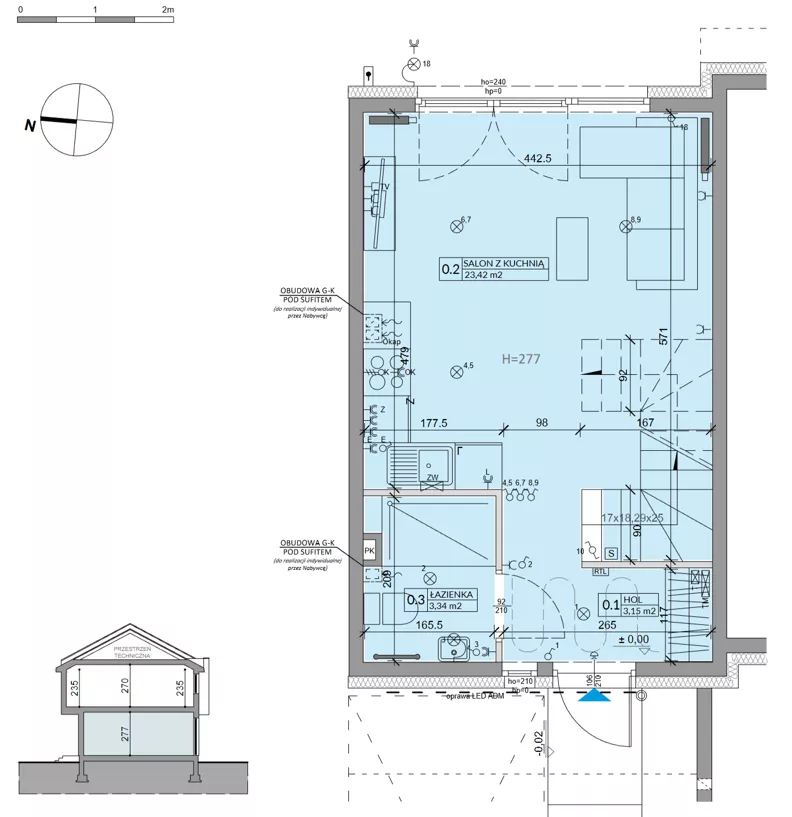 Dom 63,99 m², oferta nr 18A, Ogrody Przyjaciół 5, Warszawa, Białołęka, Szamocin, ul. Cieślewskich/Inna
