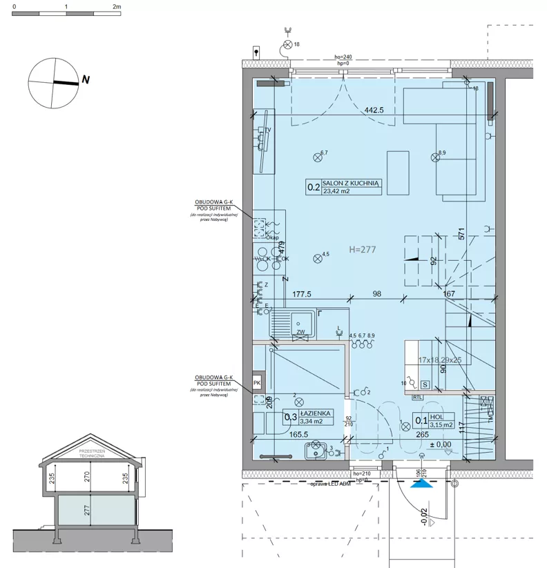 Dom 63,99 m², oferta nr 26A, Ogrody Przyjaciół 5, Warszawa, Białołęka, Szamocin, ul. Cieślewskich/Inna