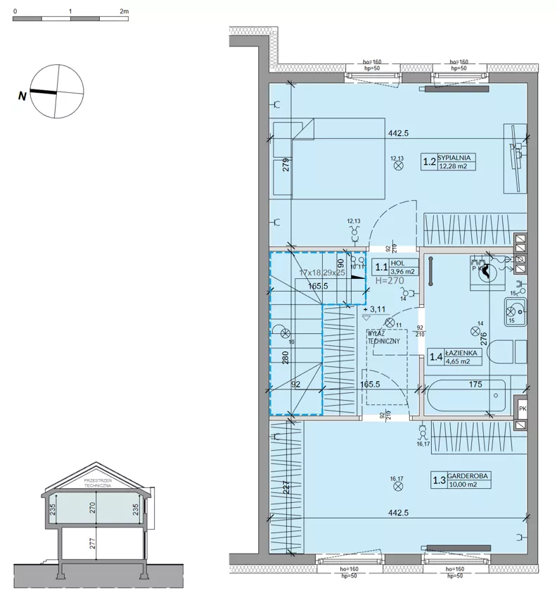 Dom 63,99 m², oferta nr 29A, Ogrody Przyjaciół 5, Warszawa, Białołęka, Szamocin, ul. Cieślewskich/Inna