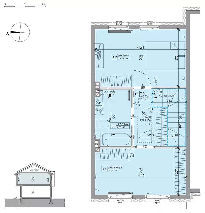 Dom 63,99 m², oferta nr 30A, Ogrody Przyjaciół 5, Warszawa, Białołęka, Szamocin, ul. Cieślewskich/Inna