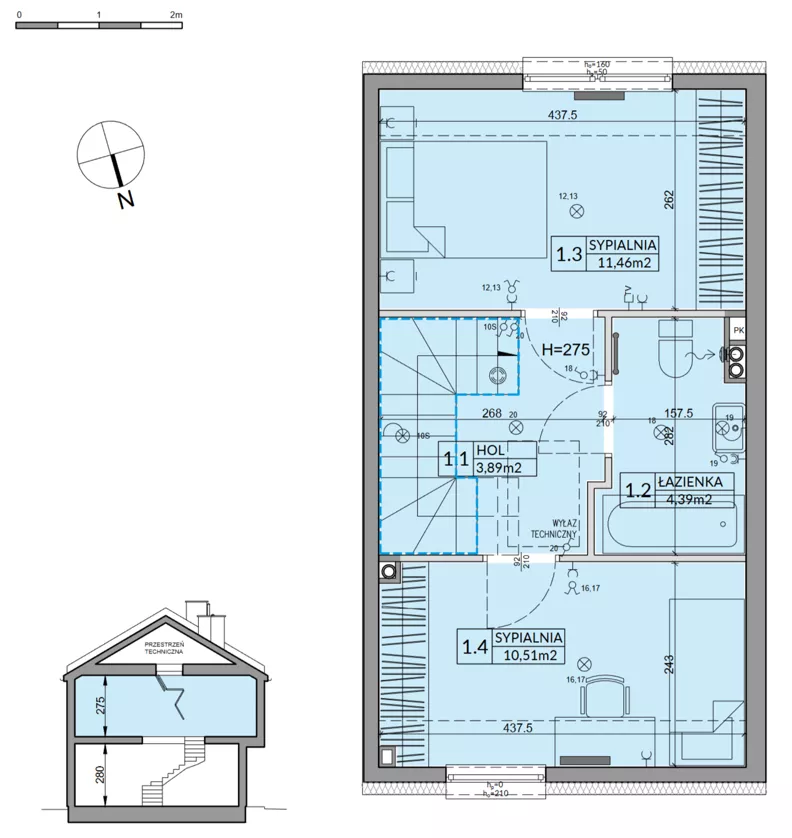 Dom 65,67 m², oferta nr 62B, Nova Magdalenka 7 - etap 7, Słomin, ul. Janczewicka
