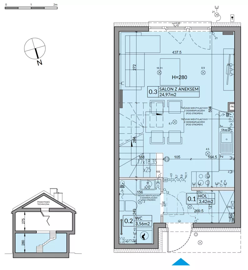 Dom 65,67 m², oferta nr 63B, Nova Magdalenka 7 - etap 7, Słomin, ul. Janczewicka