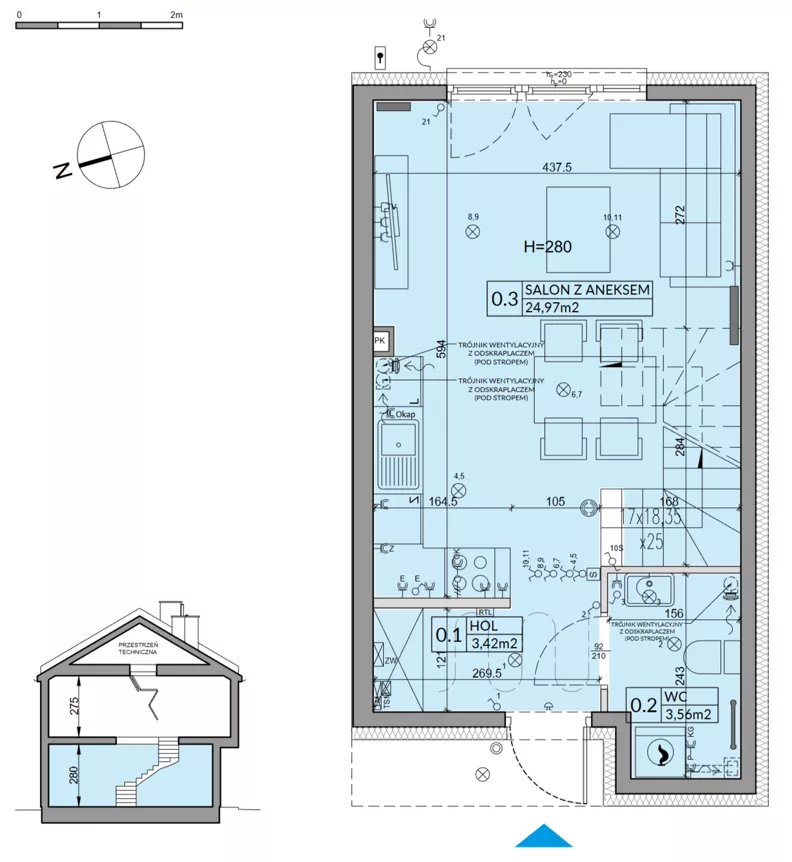 Dom 65,67 m², oferta nr 96A, Nova Magdalenka 7 - etap 8, Słomin, ul. Janczewicka