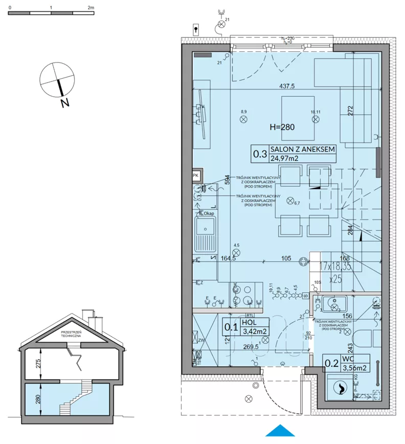 Dom 65,67 m², oferta nr 74A, Nova Magdalenka 7, Słomin, ul. Janczewicka