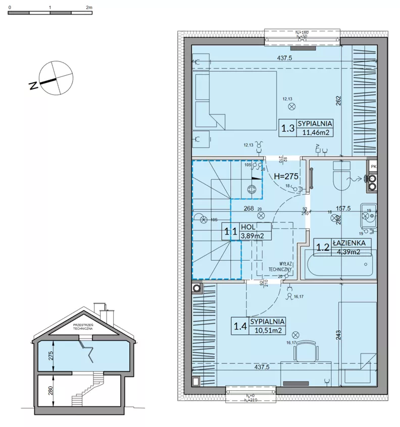 Dom 65,67 m², oferta nr 90A, Nova Magdalenka 7, Słomin, ul. Janczewicka