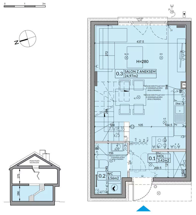 Dom 65,67 m², oferta nr 90A, Nova Magdalenka 7, Słomin, ul. Janczewicka
