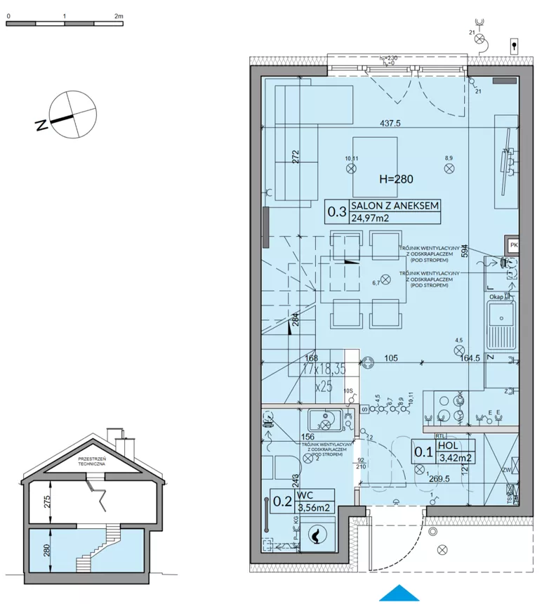 Dom 72,53 m², oferta nr 90B, Nova Magdalenka 7, Słomin, ul. Janczewicka