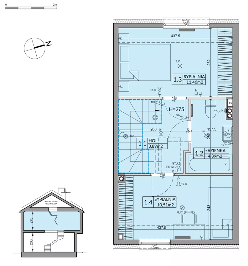 Dom 65,67 m², oferta nr 92B, Nova Magdalenka 7, Słomin, ul. Janczewicka