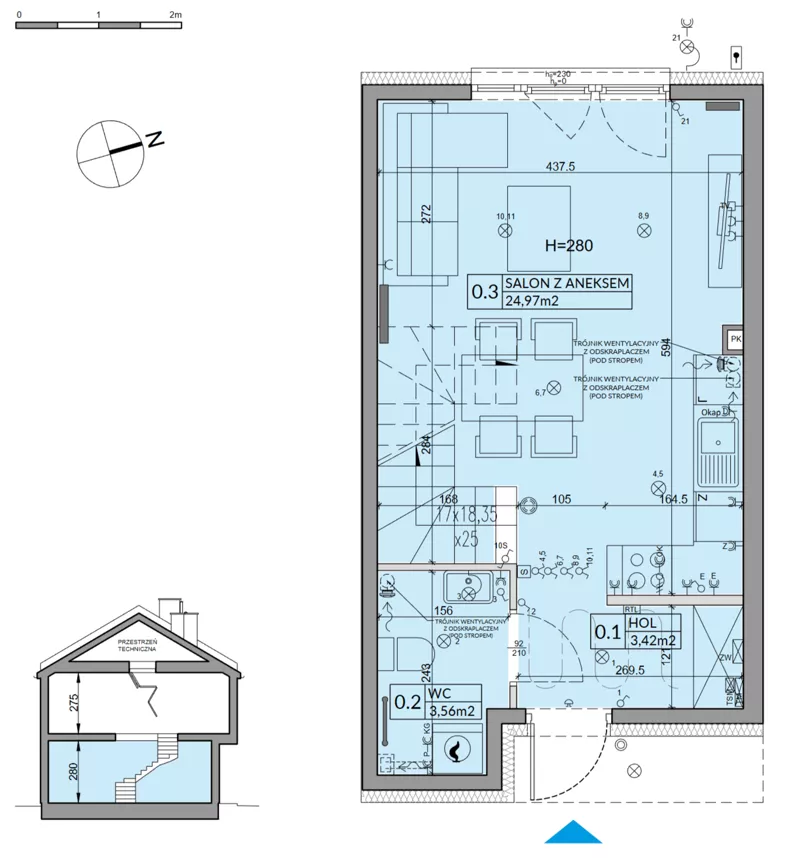 Dom 65,67 m², oferta nr 92B, Nova Magdalenka 7, Słomin, ul. Janczewicka