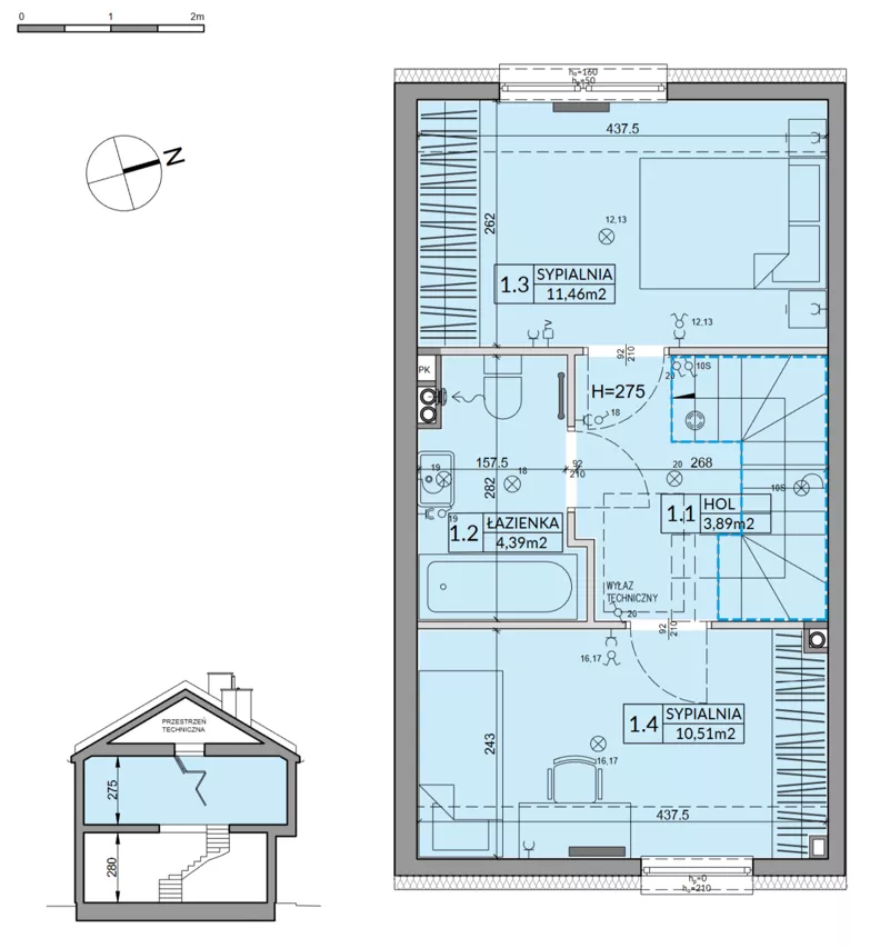 Dom 65,67 m², oferta nr 93A, Nova Magdalenka 7, Słomin, ul. Janczewicka