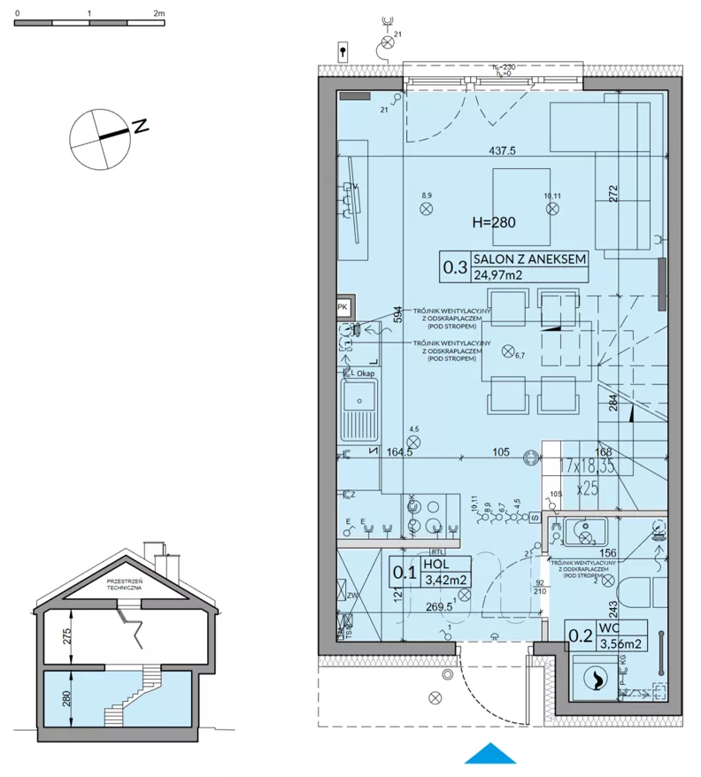 Dom 65,67 m², oferta nr 93A, Nova Magdalenka 7, Słomin, ul. Janczewicka