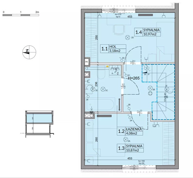 Dom 61,92 m², oferta nr 34, Boska Ksawerowska 2 - etap 3, Łódź, Górna, ul. Mały Skręt