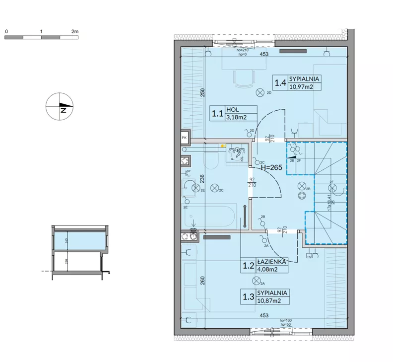 Dom 61,92 m², oferta nr 39, Boska Ksawerowska 2, Łódź, Górna, ul. Mały Skręt