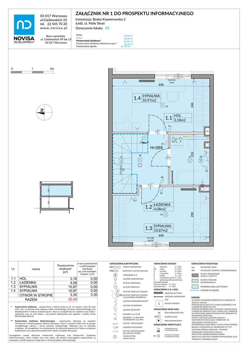 Dom 61,92 m², oferta nr 43, Boska Ksawerowska 2 - etap 3, Łódź, Górna, ul. Mały Skręt
