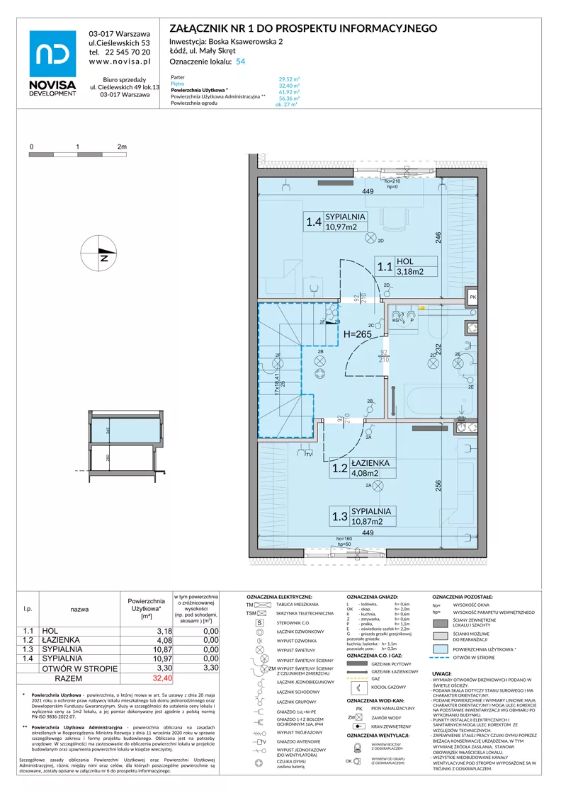 Dom 61,92 m², oferta nr 54, Boska Ksawerowska 2, Łódź, Górna, ul. Mały Skręt