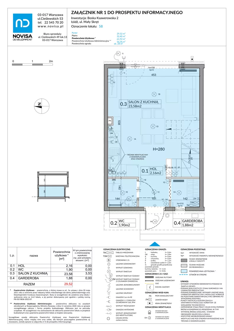 Dom 61,92 m², oferta nr 58, Boska Ksawerowska 2, Łódź, Górna, ul. Mały Skręt