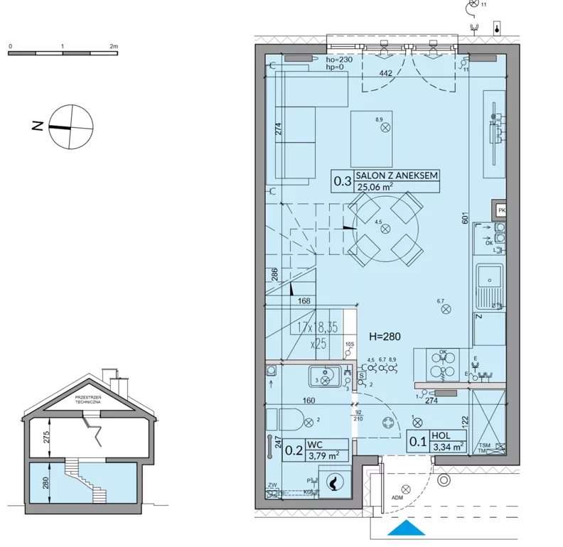 Dom 65,90 m², oferta nr 44A, Osiedle Fikus, Wólka Kosowska, ul. Nadrzeczna