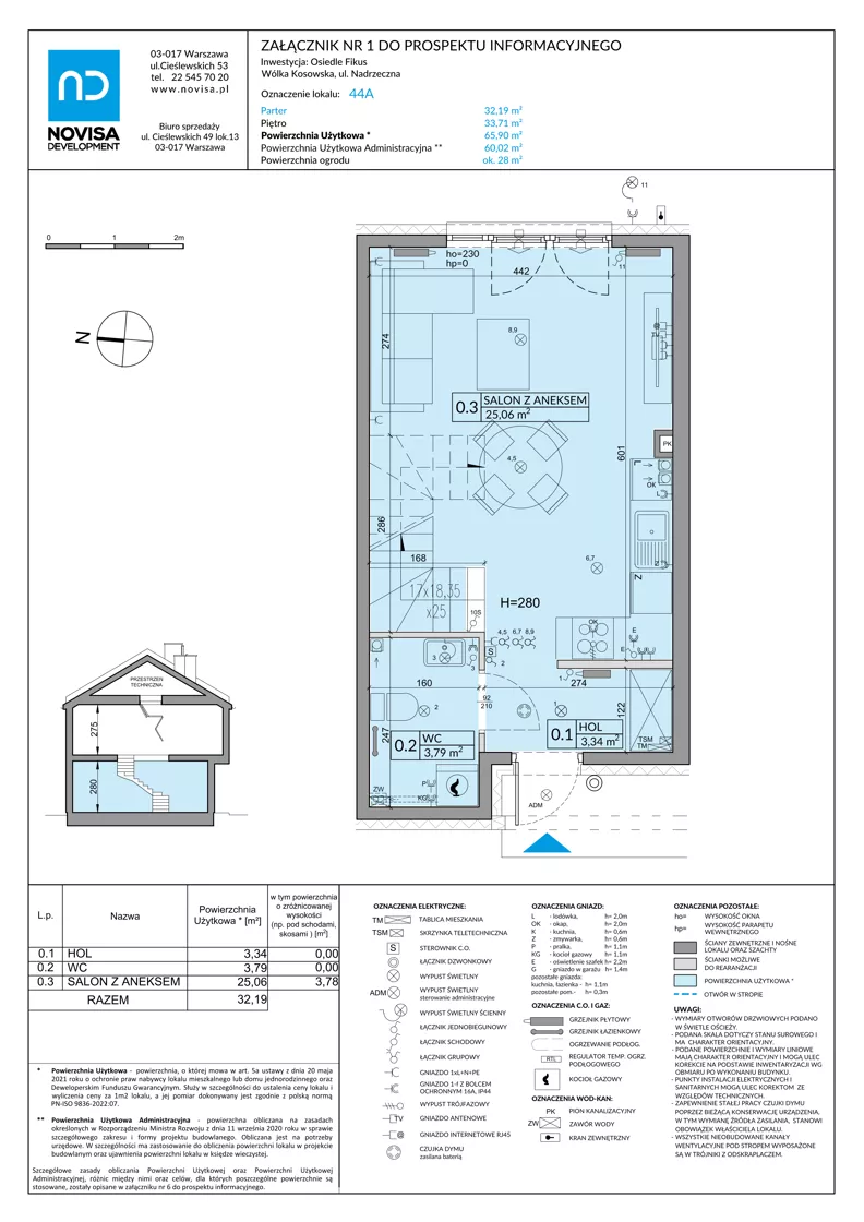 Dom 65,90 m², oferta nr 44A, Osiedle Fikus, Wólka Kosowska, ul. Nadrzeczna