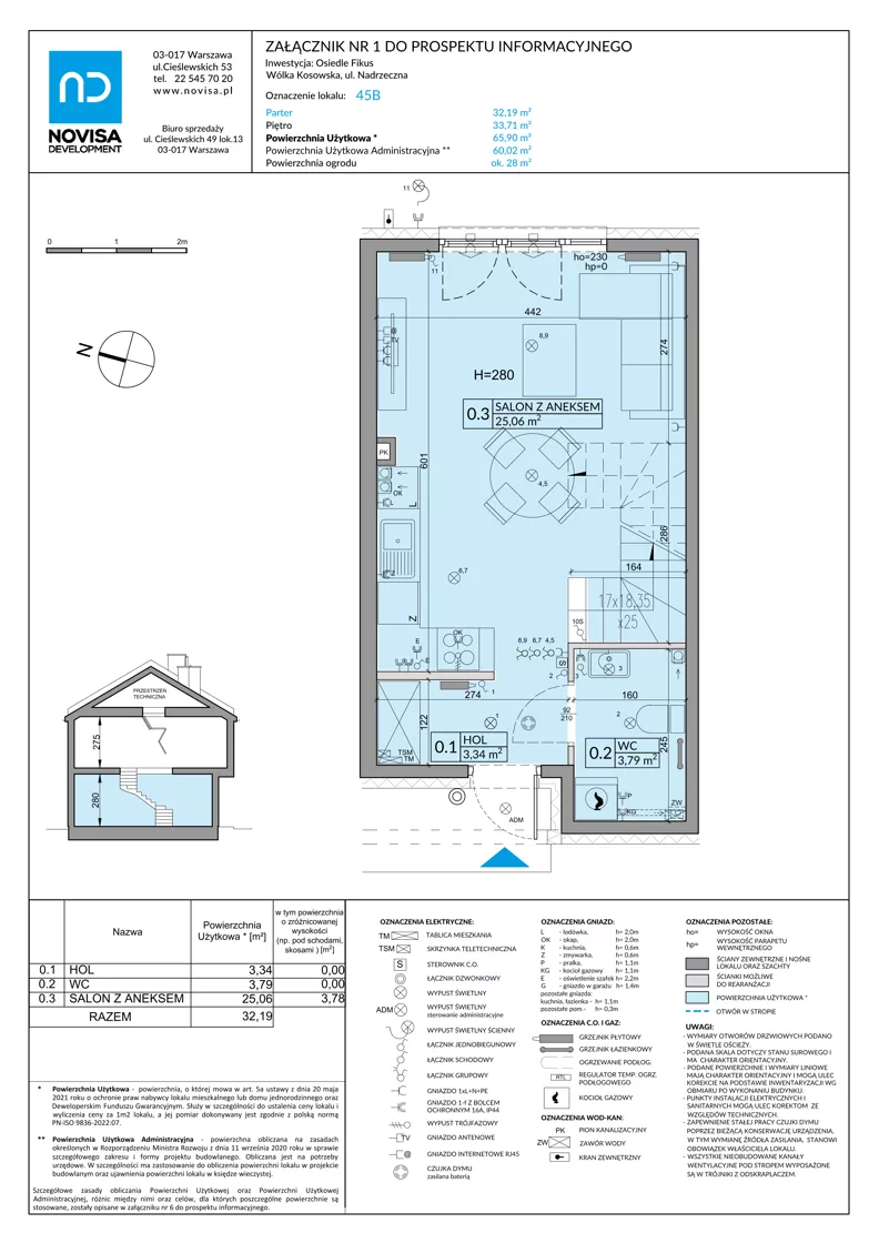 Dom 65,90 m², oferta nr 45B, Osiedle Fikus, Wólka Kosowska, ul. Nadrzeczna