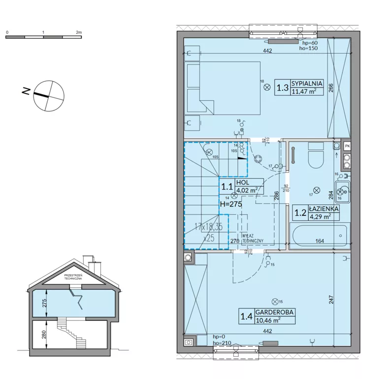Dom 65,90 m², oferta nr 48A, Osiedle Fikus, Wólka Kosowska, ul. Nadrzeczna