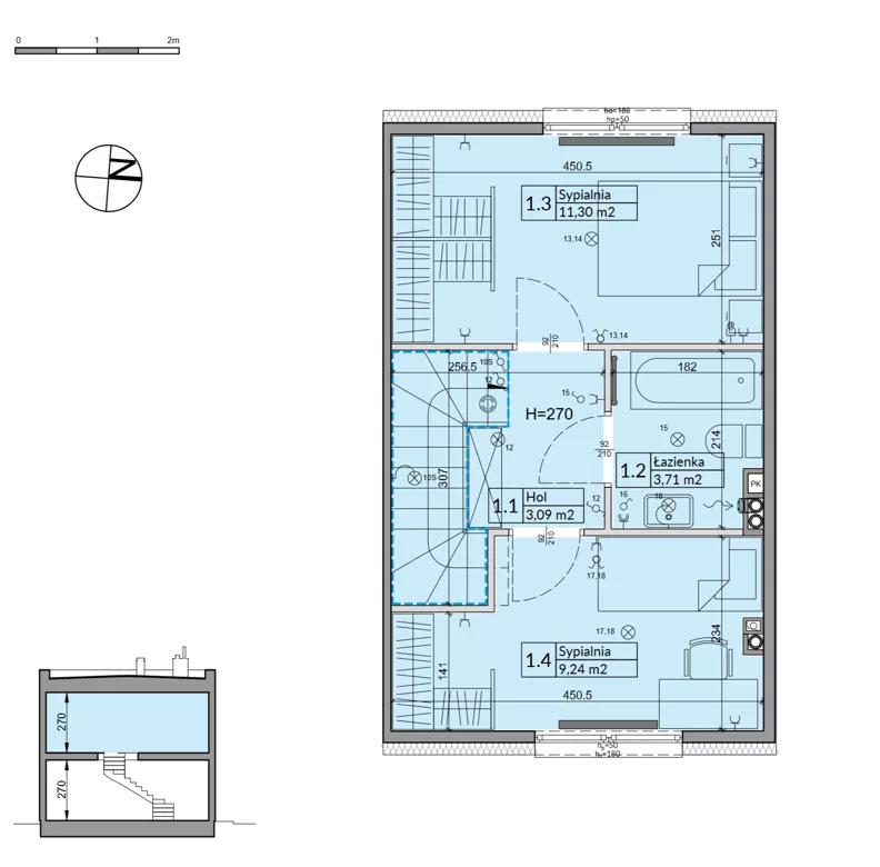 Dom 62,30 m², oferta nr 35B, Osiedle Stokrotki - etap 5, Boryszew, ul. Nadziei