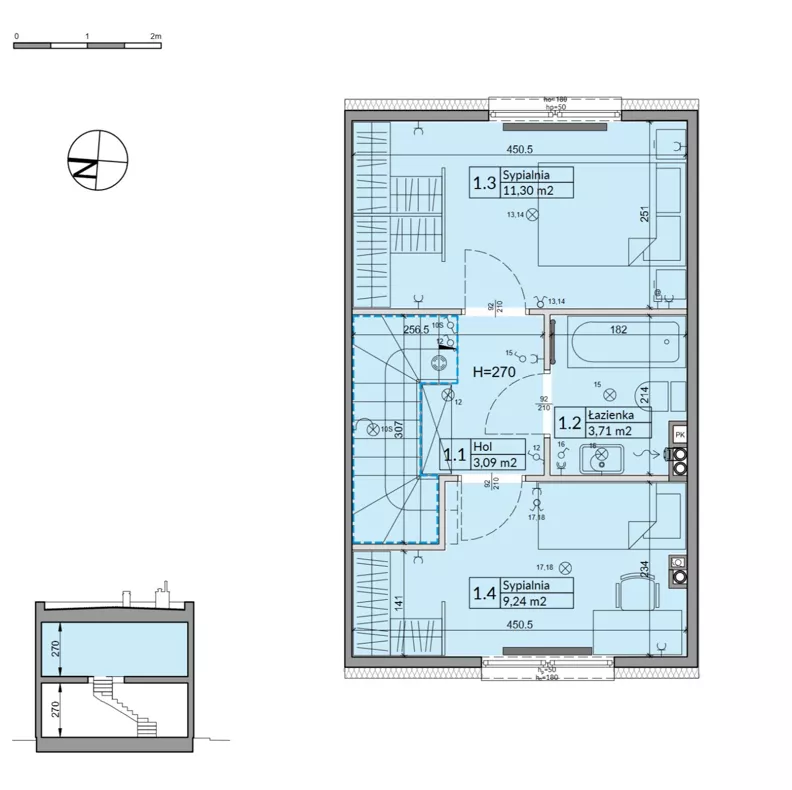 Dom 62,30 m², oferta nr 41B, Osiedle Stokrotki, Boryszew, ul. Nadziei