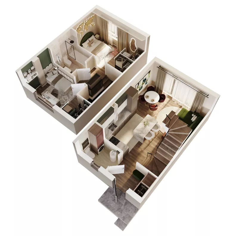 Dom 62,30 m², oferta nr 44A, Osiedle Stokrotki, Boryszew, ul. Nadziei