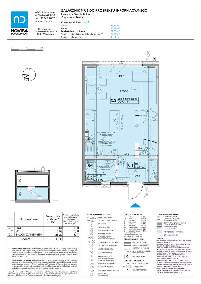 Dom 62,30 m², oferta nr 48A, Osiedle Stokrotki, Boryszew, ul. Nadziei