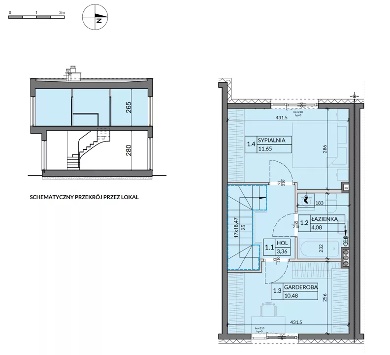 3 pokoje, mieszkanie 62,92 m², parter, oferta nr 10, Boska Pabianicka, Łódź, Górna, ul. Pabianicka 296