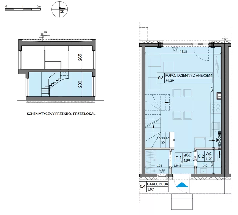 3 pokoje, mieszkanie 62,92 m², parter, oferta nr 10, Boska Pabianicka, Łódź, Górna, ul. Pabianicka 296