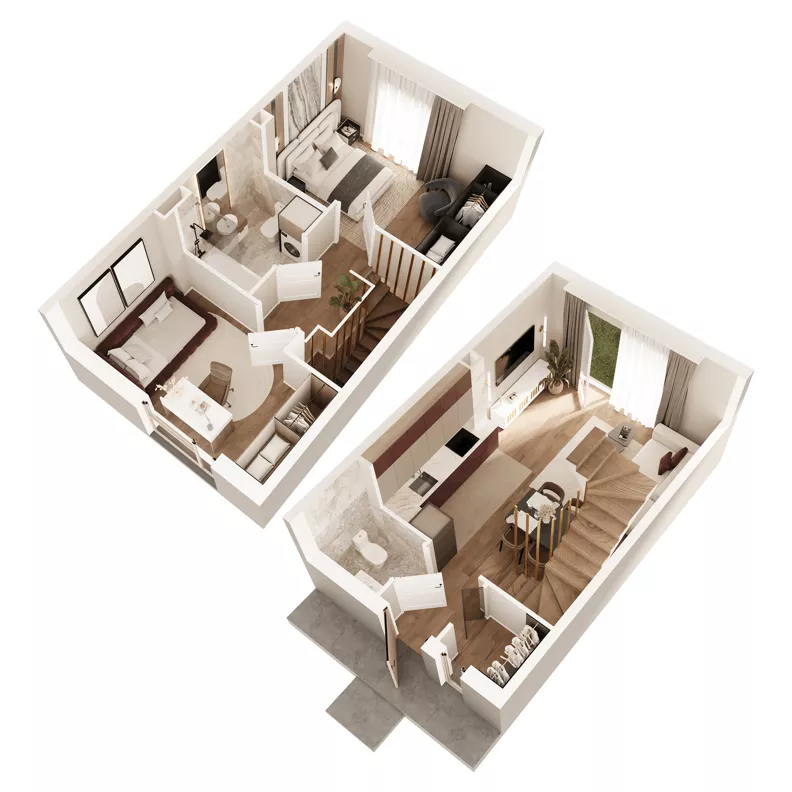 3 pokoje, mieszkanie 62,92 m², parter, oferta nr 11, Boska Pabianicka, Łódź, Górna, ul. Pabianicka 296