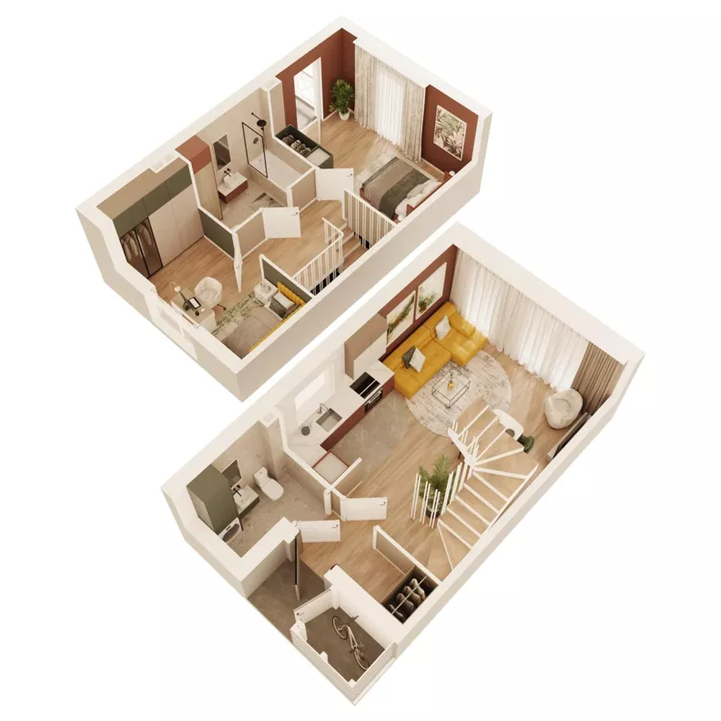 Dom 68,42 m², oferta nr 26A, Osiedle Słoneczne - etap 3, Sulejówek, ul. Szklarniowa