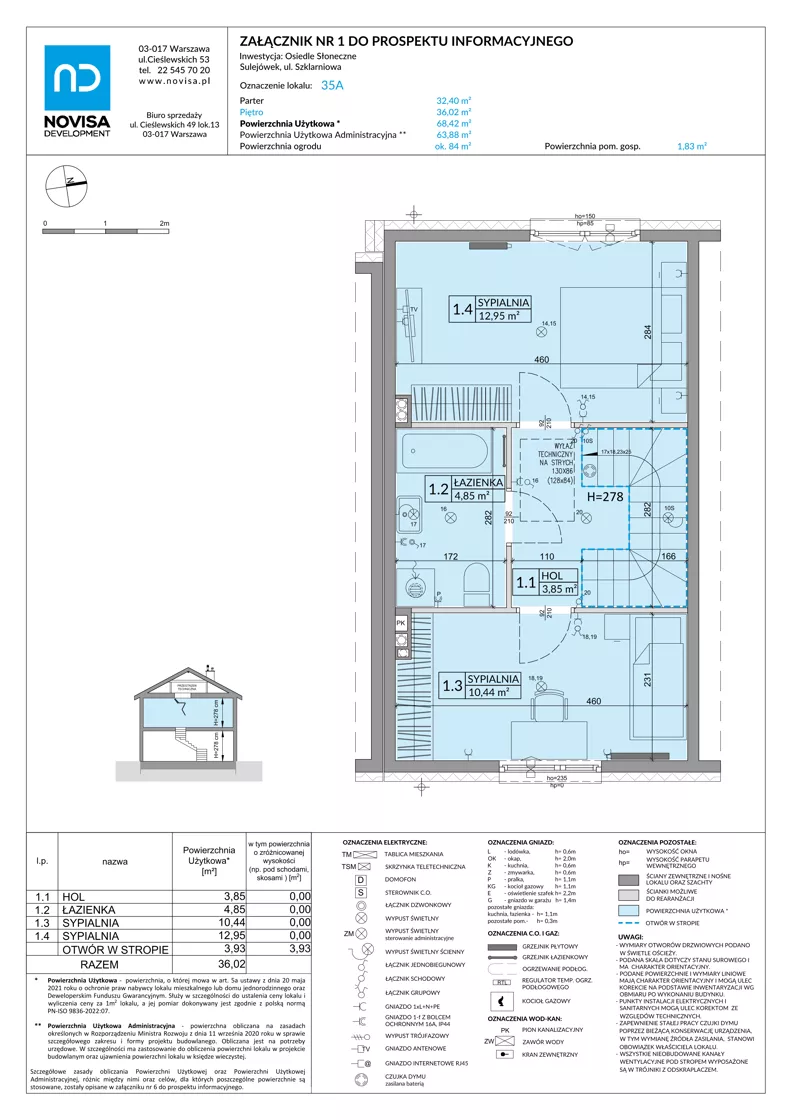Dom 68,42 m², oferta nr 35A, Osiedle Słoneczne - etap 4, Sulejówek, ul. Szklarniowa