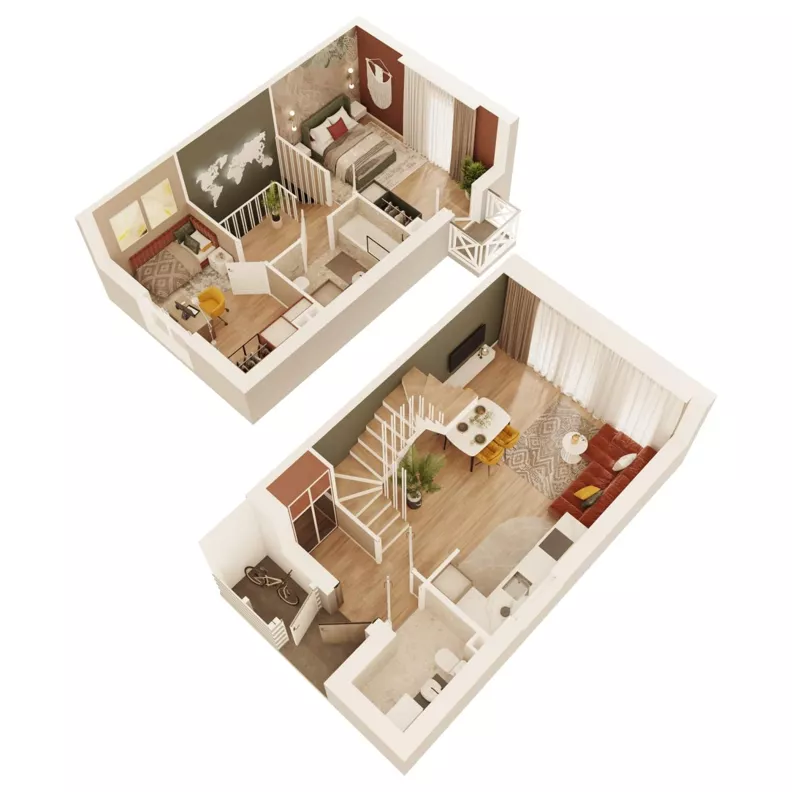 Dom 68,42 m², oferta nr 35B, Osiedle Słoneczne - etap 4, Sulejówek, ul. Szklarniowa