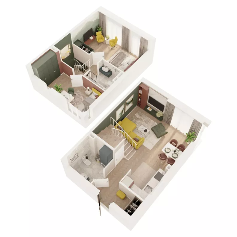 Dom 75,74 m², oferta nr 27B, Zielono Mi 2, Podolszyn, ul. Zielona