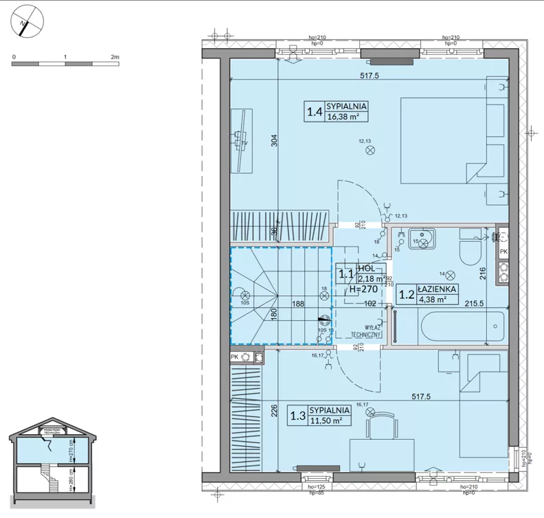 Dom 75,74 m², oferta nr 27B, Zielono Mi 2, Podolszyn, ul. Zielona
