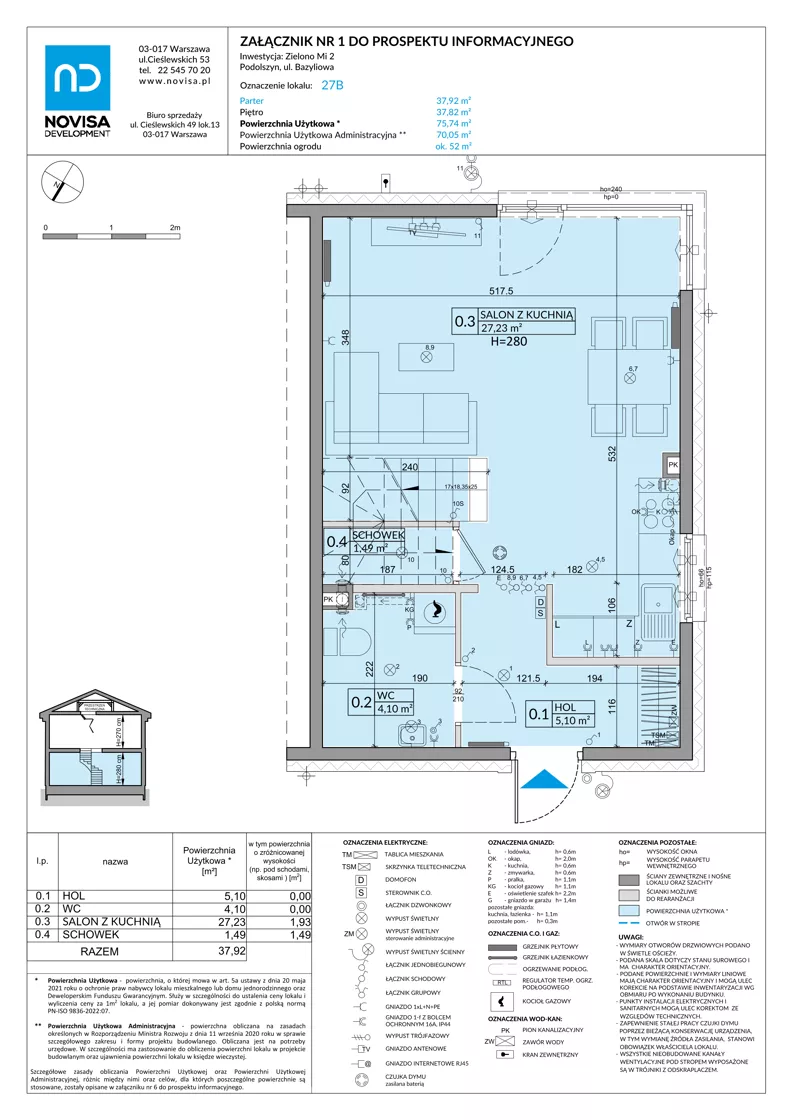 Dom 75,74 m², oferta nr 27B, Zielono Mi 2, Podolszyn, ul. Zielona
