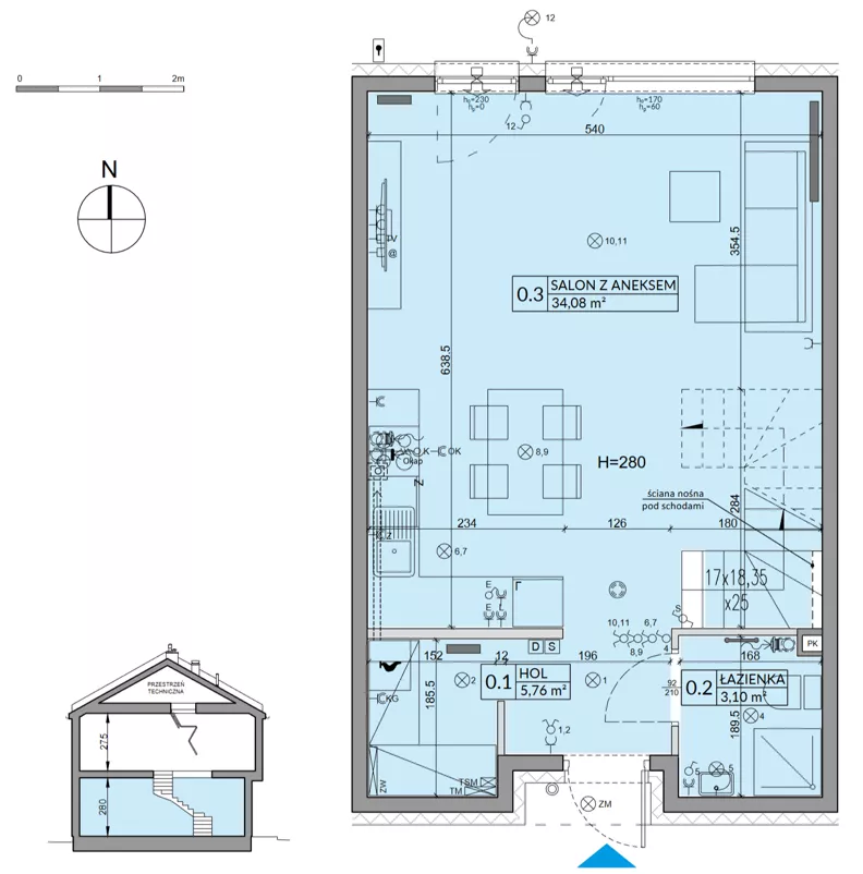 Dom 85,91 m², oferta nr 10B, Arkady Walendów, Walendów, ul. Brzozowa