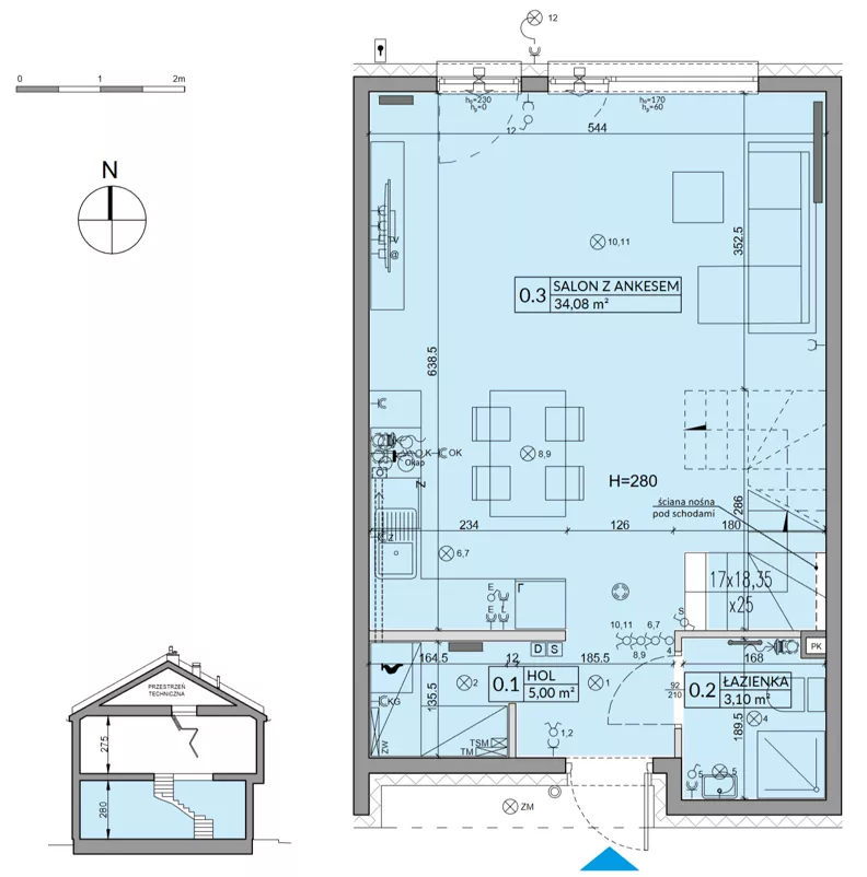 Dom 85,17 m², oferta nr 11A, Arkady Walendów, Walendów, ul. Brzozowa