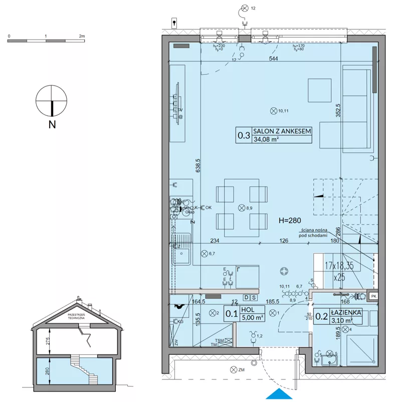 Dom 85,17 m², oferta nr 175B, Arkady Walendów etap 4-5, Walendów, ul. Brzozowa