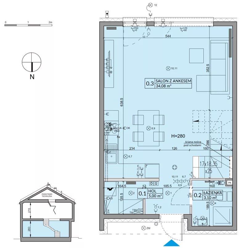 Dom 85,17 m², oferta nr 176A, Arkady Walendów etap 4-5, Walendów, ul. Brzozowa