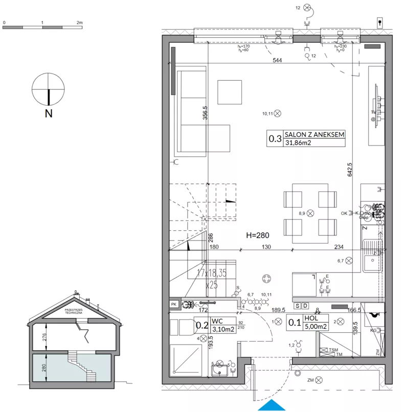 Dom 85,17 m², oferta nr 178A, Arkady Walendów etap 4-5, Walendów, ul. Brzozowa